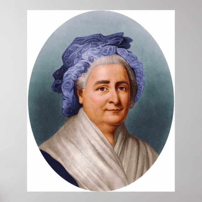 Poster Martha Dandridge Custis Washington, Première Dame  (Devant)