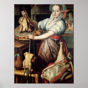 Poster Martha Préparer le dîner pour Jésus