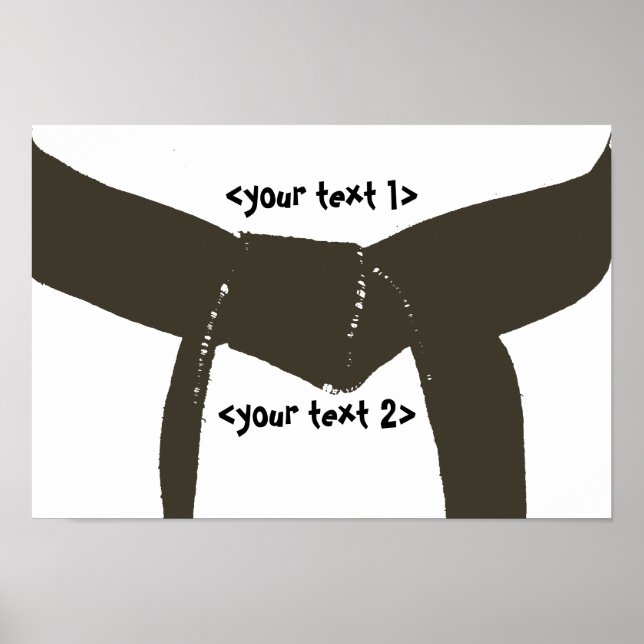 Poster Martial Arts Brown Belt (Devant)