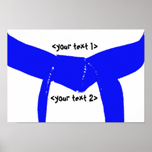 Poster Martial Arts Light Ceinture Bleue