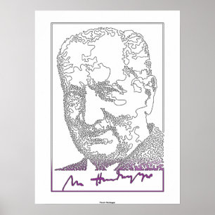Poster Martin Heidegger. Philosophe allemand [013]