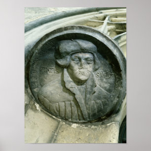 Poster Martin Luther aged 57 with the Luther's Rose