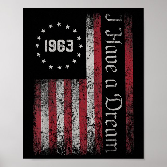 Poster Martin Luther King Jr. Jour J'Ai Une Journée De Lu (Devant)