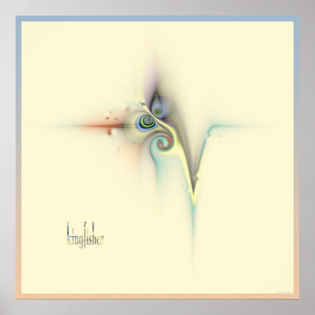 Poster martin pêcheur (Devant)