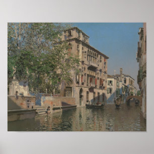Poster Martin Rico y Ortega - Un canal à Venise