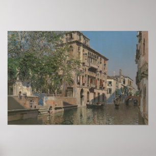 Poster Martin Rico y Ortega - Un canal à Venise