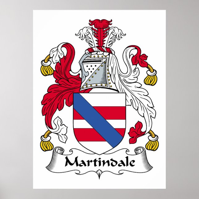 Poster Martindale Family Crest (Devant)
