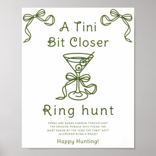 Poster Martini arc nuptiale douche Ring chasse jeu