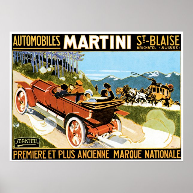 Poster Martini Automobiles (Devant)