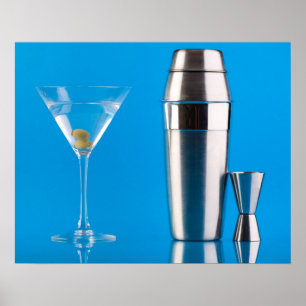 Poster Martini et shaker