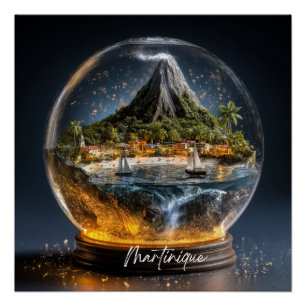 Poster Martinique Magique: Île Tropicale 