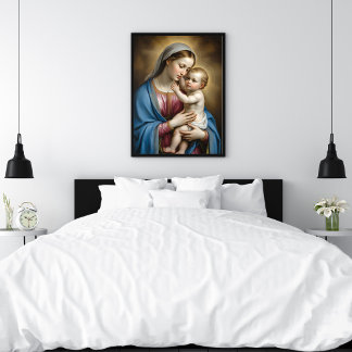 Poster Mary And Baby Jesus
