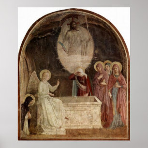 Poster Mary at the Empty Tomb by Fra Angelico