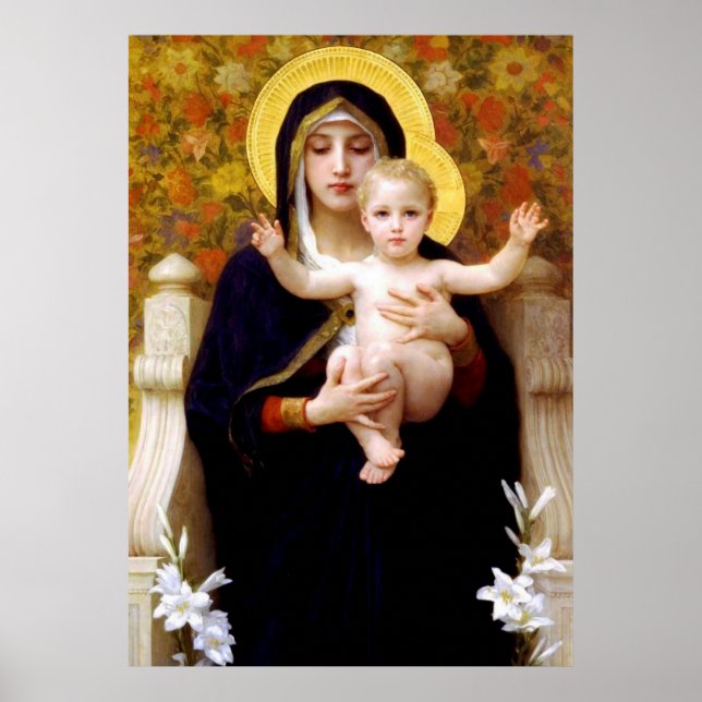 Poster Mary & Baby Jesus (Devant)