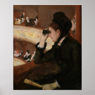 Poster Mary Cassatt - Dans la loge