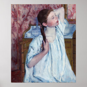 Poster Mary Cassatt - Girl Arrange ses cheveux