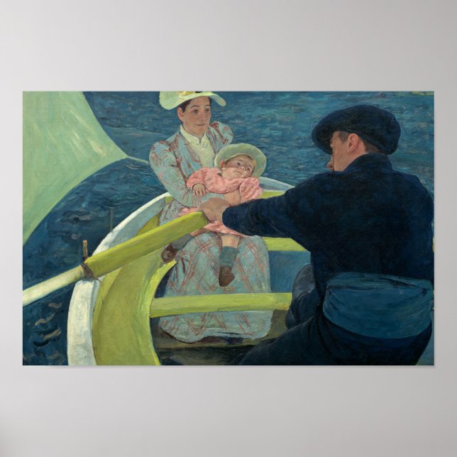 Poster Mary Cassatt - La fête de la navigation (Devant)