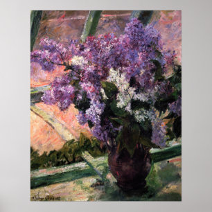 Poster Mary Cassatt - Lilacs dans une fenêtre
