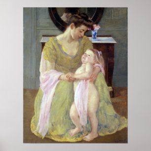 Poster Mary Cassatt Mother and Child with a Rose Scarf