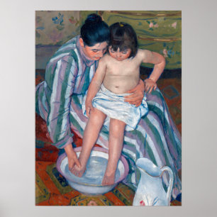 Poster Mary Cassatt The Bath Motherhood Fine Art