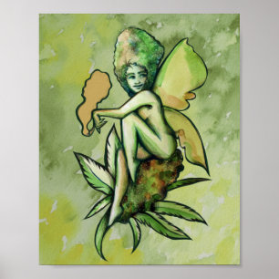 Poster Mary Jane Fairy Green Goddess Toker               