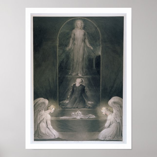 Poster Mary Magdalene au Sepulcher, vers 1805 (p/c et p (Devant)