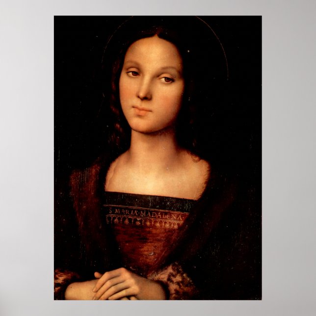 Poster Mary Magdalene par Perugino (Devant)