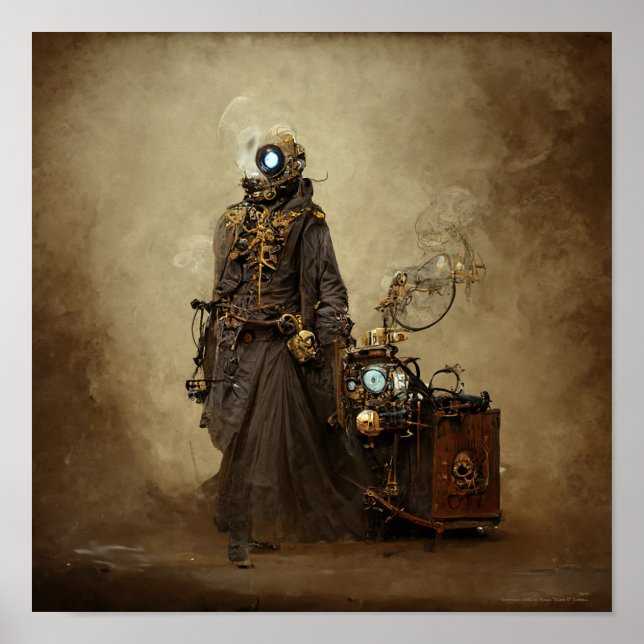 Poster Mary the Steampunk Automaton (Devant)
