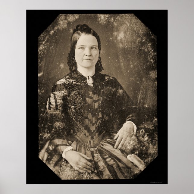 Poster Mary Todd Lincoln Daguerreotype 1846 (Devant)