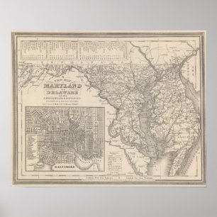 Poster Maryland and Delaware