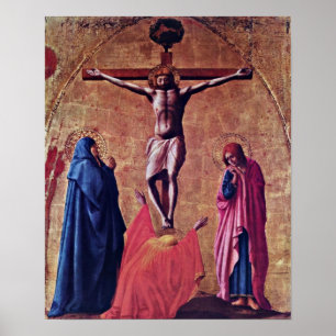 Poster Masaccio - Crucifixion du Christ