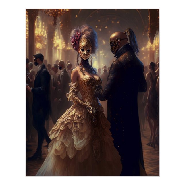 Poster Mascarade de balle. (Devant)
