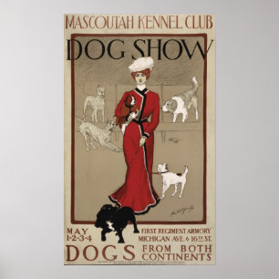 Poster Mascoutah Kennel Club Chig Show 1901