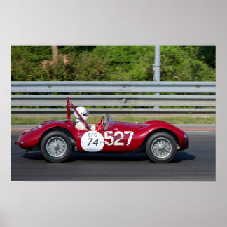 Poster Maserati A6 GCS Barchetta Le Mans Classic