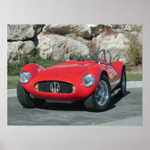 Poster Maserati A6GC5 Roadster 1955