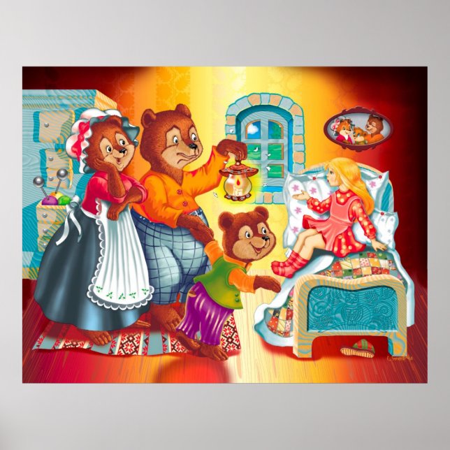 Poster Masha et 3 ours (Devant)