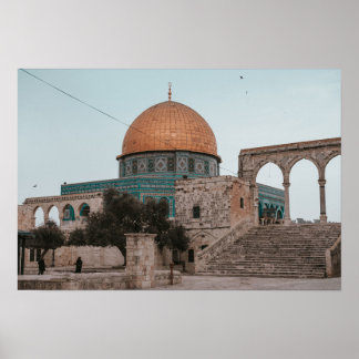 Poster Masjid Al Aqsa Palestine Mur islamique