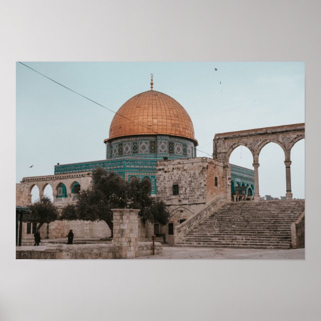 Poster Masjid Al Aqsa Palestine Mur islamique (Devant)