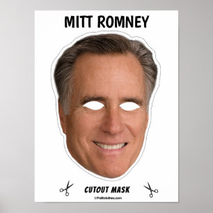 Poster Mask Halloween MITT ROMNEY