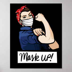 Poster Mask UP Rosie the Riveter