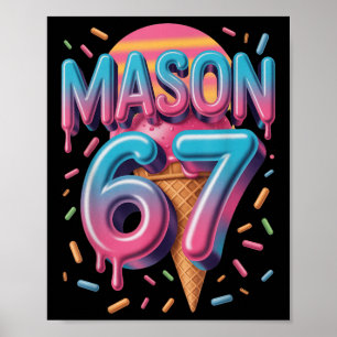 Poster Mason 67 Mème Crème Glacée Bysebyll Drip _1