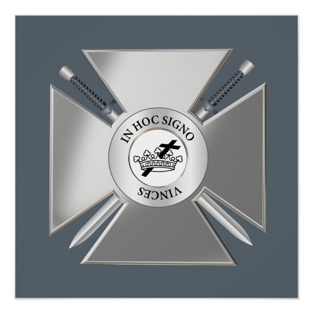 Poster Masonic cross (Devant)