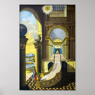 Poster Masonic Tracing Board - Fellow Craft