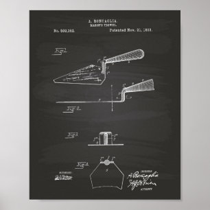 Poster Mason's Trowel 1893 Patent Art Chalkboard