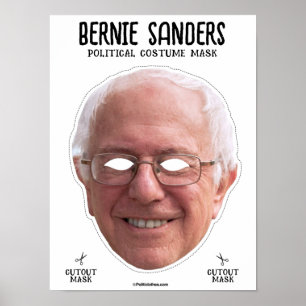 Poster Masque Costume Bernie Sanders