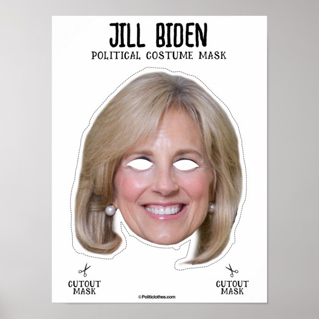 Poster Masque costume Jill Biden (Devant)