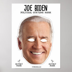 Poster Masque costume Joe Biden