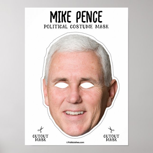 Poster Masque costume Mike Pence (Devant)