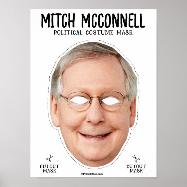 Poster Masque Costume Mitch Mcconnell (Devant)