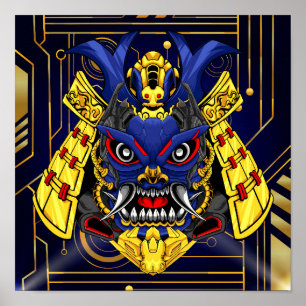 Poster Masque Cyber Oni